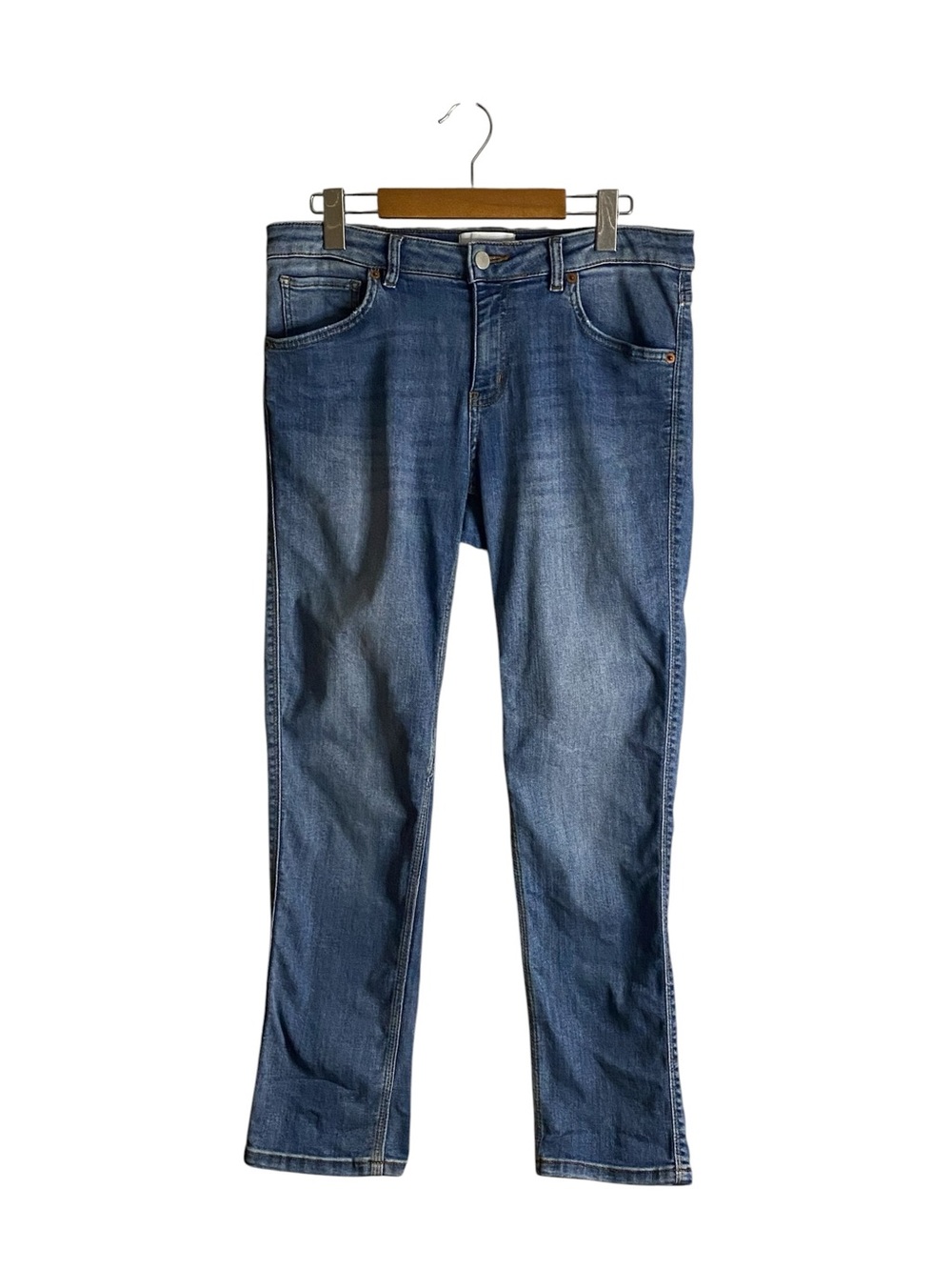 DU/ER Men's Medium Indigo Casual Straight Fit Denim Jeans